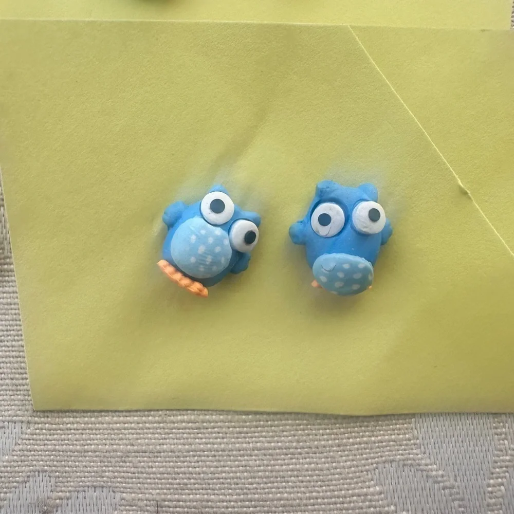 Cute Owl Stud Earrings Set